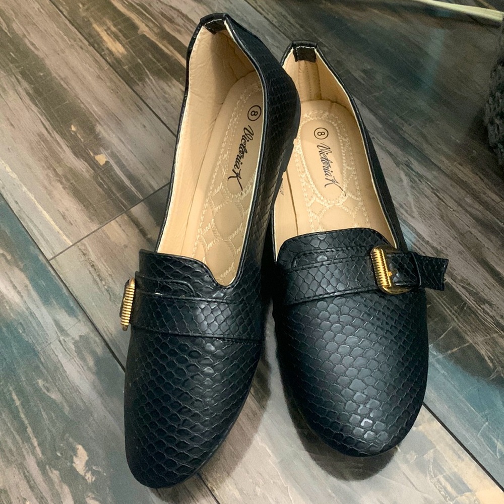 Victoria K Slip-On Loafer Buckle Flats
